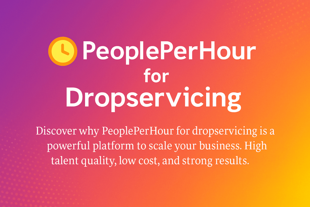 PeoplePerHour for dropservicing